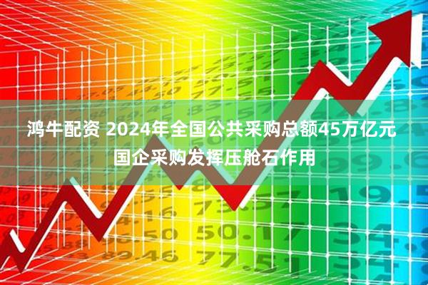 鸿牛配资 2024年全国公共采购总额45万亿元 国企采购发挥压舱石作用